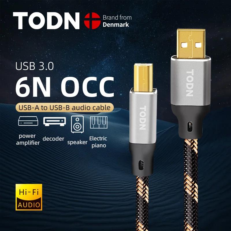 TODN Hifi USB ̺  Ƽ, 6N OCC, A Ÿ to B Ÿ, DAC Hifi    ̺